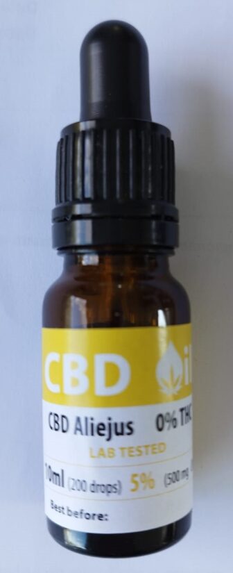 5% CBD õli 10 ml THC = 0%